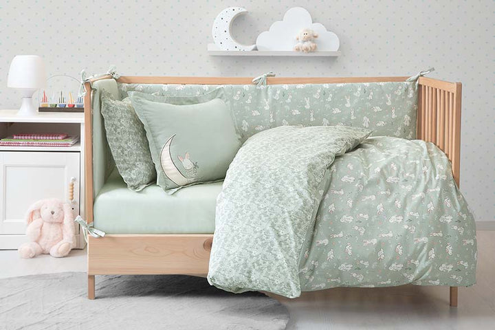 Rabbit Baby Sleep Set, 100% Cotton, 8 pieces set