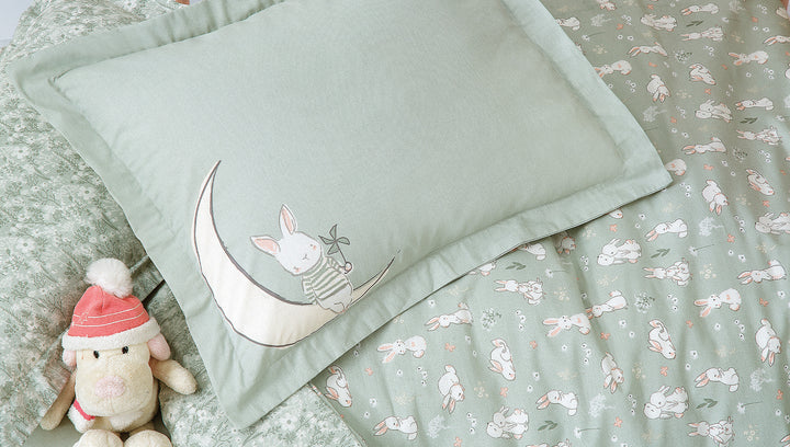 Rabbit Baby Sleep Set, 100% Cotton, 8 pieces set