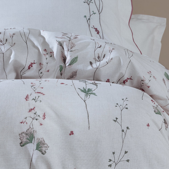 Cotton Duvet Cover Set Liset, with Bed Sheet, 240x220 cm