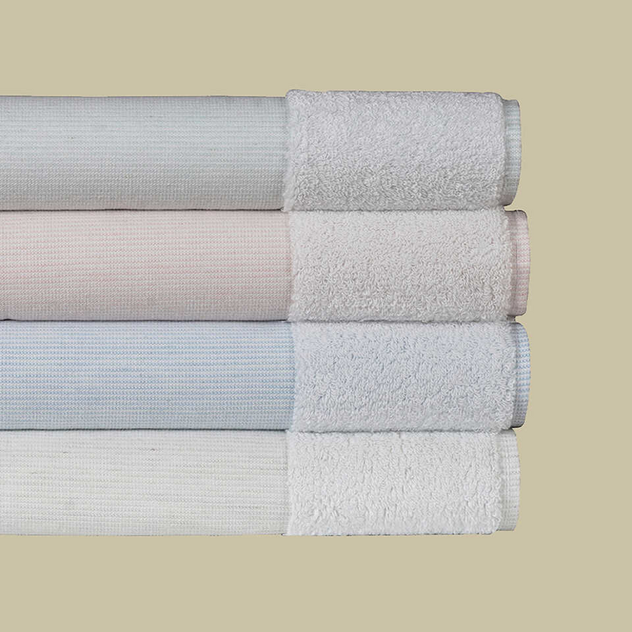 Linen Blend Bath Mat Kilyos, Blue, 50x85 cm