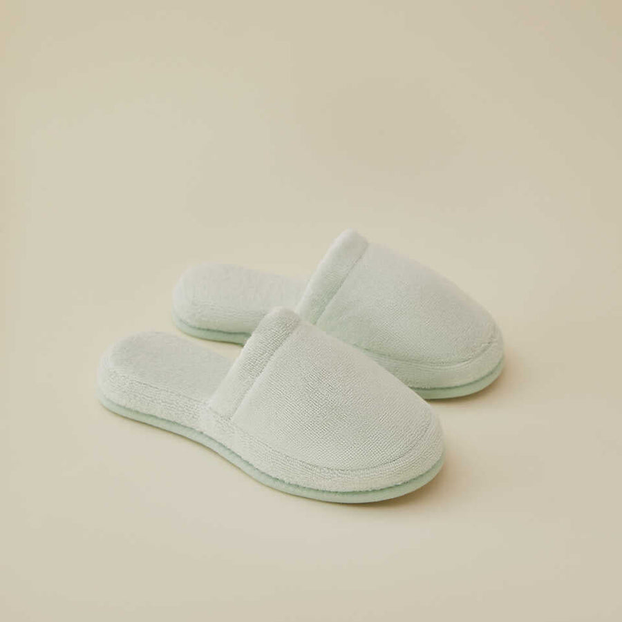 Pantofle Fresh, bavlněné, v mentolové barvě, velikost 37