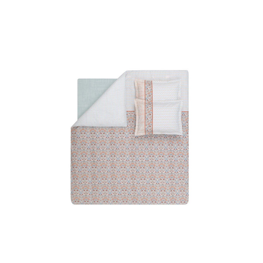 Renforcé Cotton Duvet Cover Set Laveta, with Bed Sheet, 200x220 cm