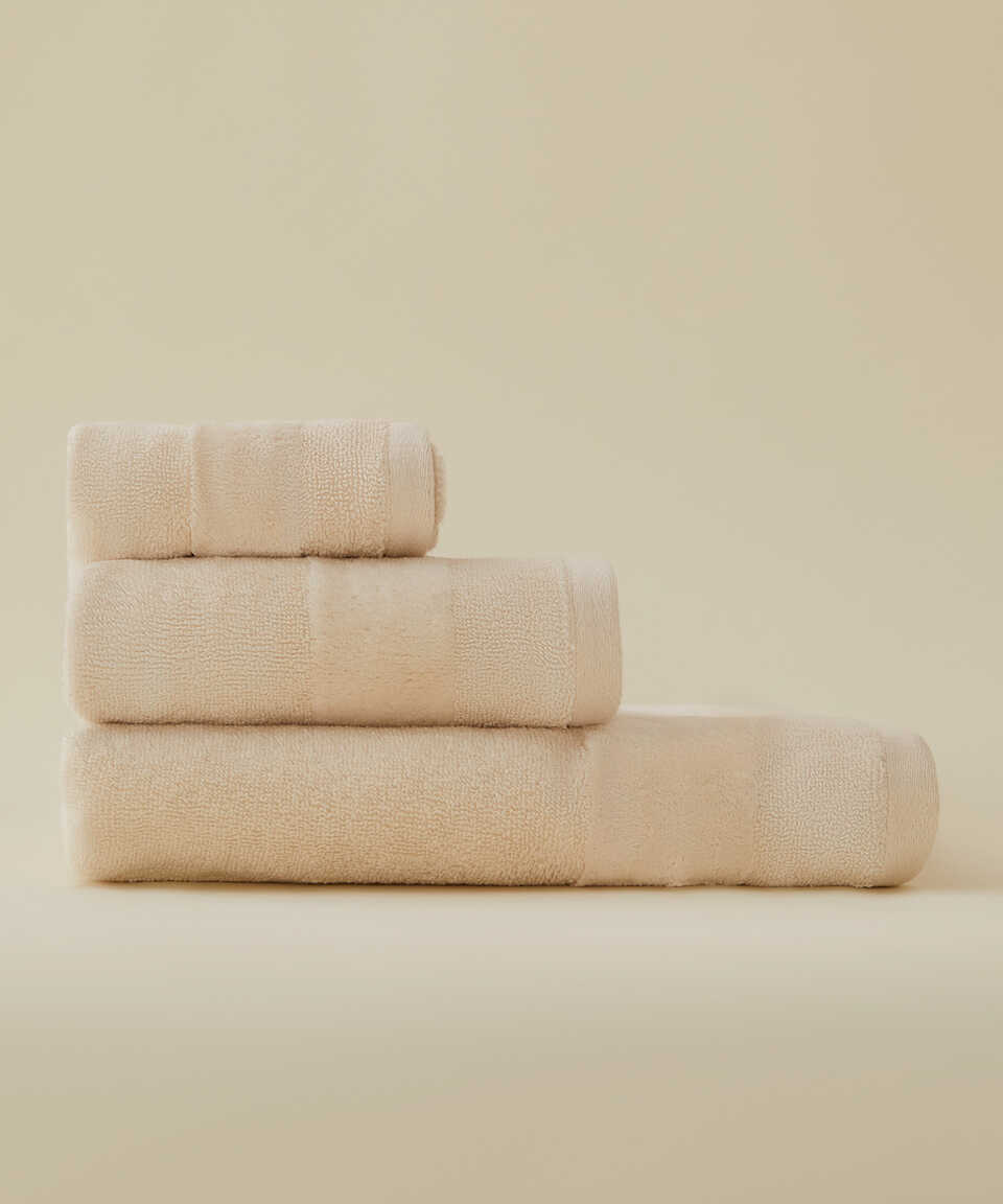 Premium Cotton Towel Fresh, beige, 30x50 cm