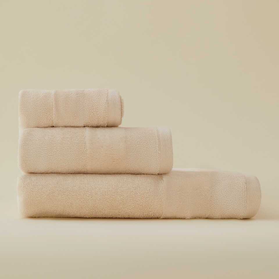 Premium Cotton Towel Fresh, beige, 30x50 cm