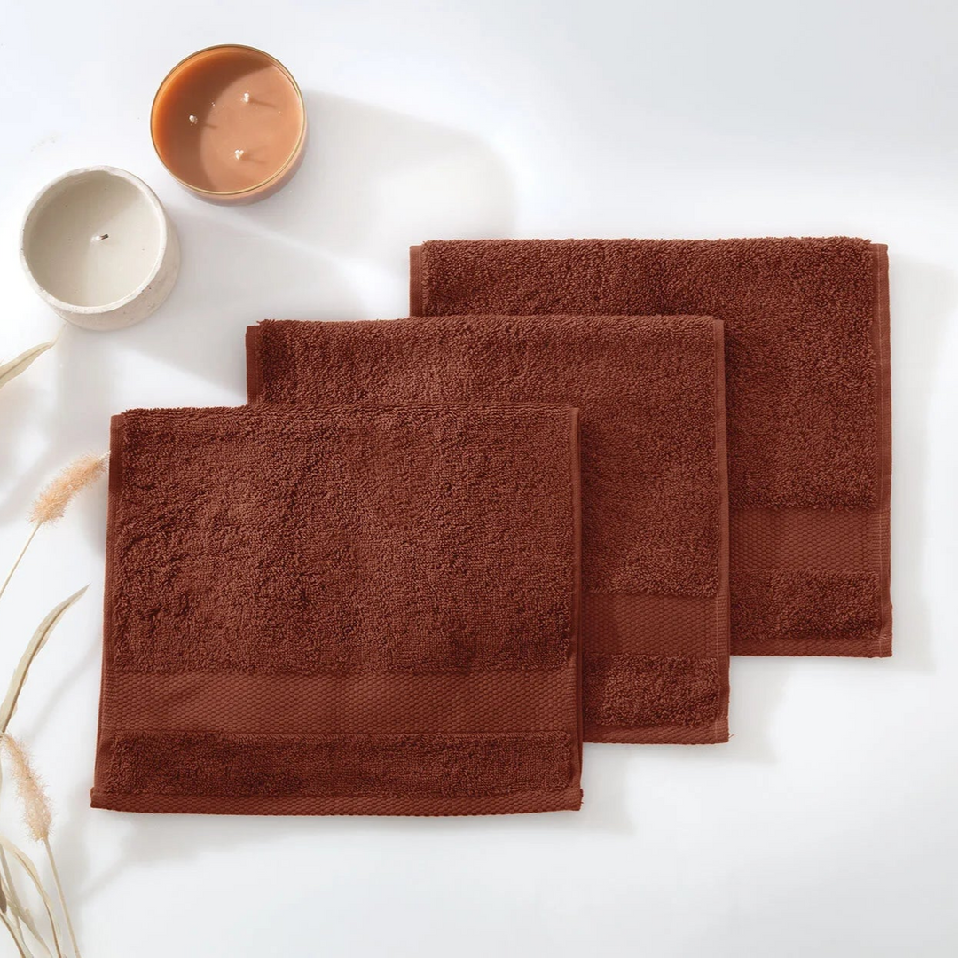Classic Towel Essentials, 100% Cotton Jersey, Brick, 30x50 cm