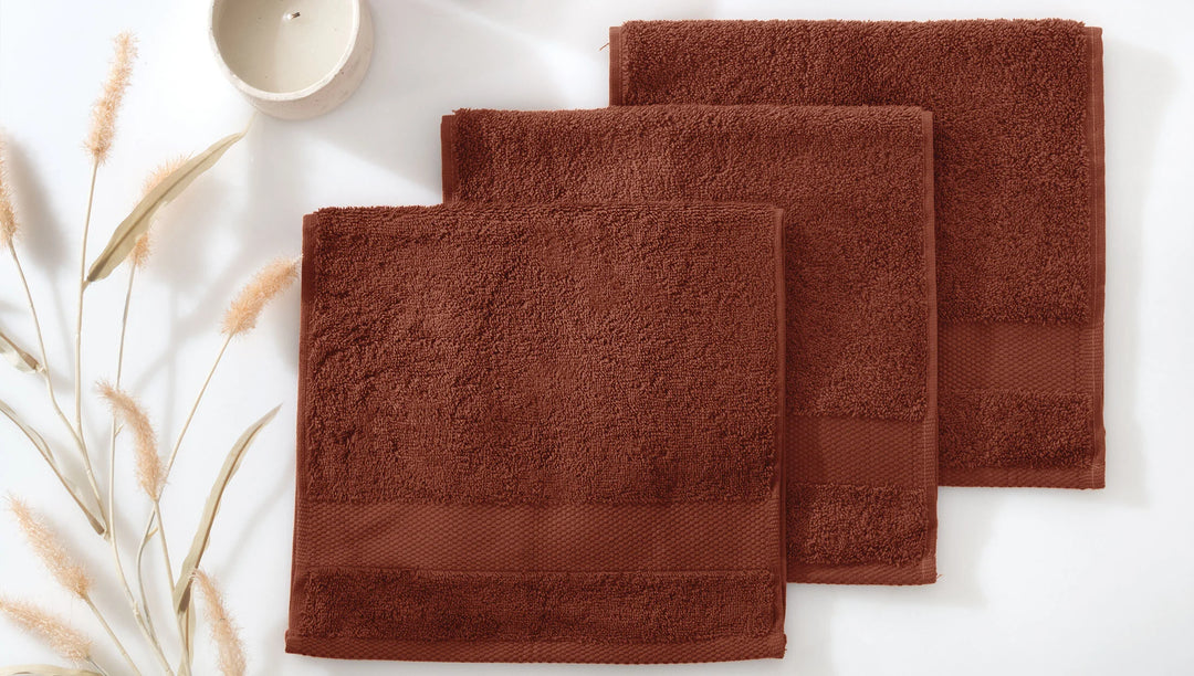 Classic Towel Essentials, 100% Cotton Jersey, Brick, 30x50 cm