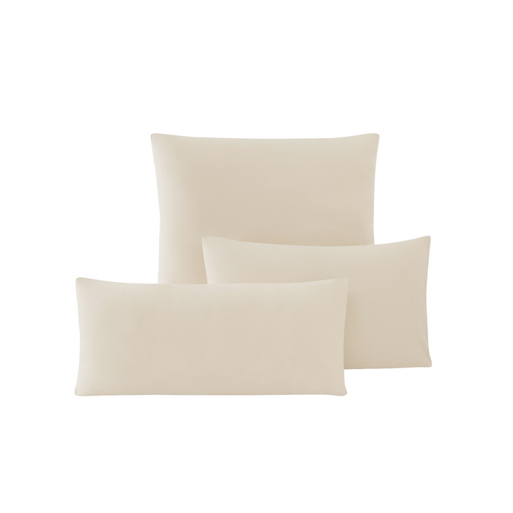 Renforcé Cotton Pillowcases Plain, 2 pcs, 100% Cotton, beige, 40x50 cm