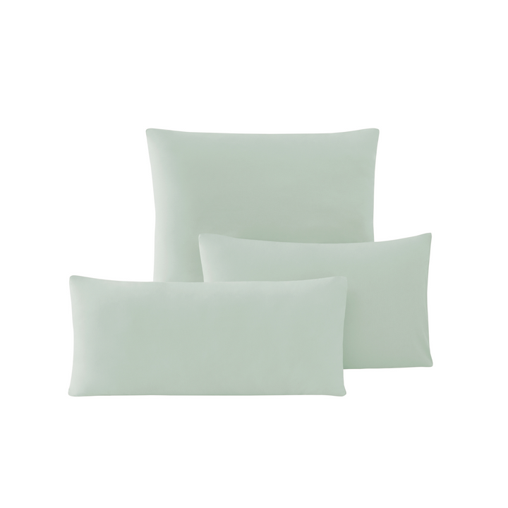 Renforcé Cotton Pillowcases Plain, 2 pcs, 100% Cotton, light green, 60x80 cm