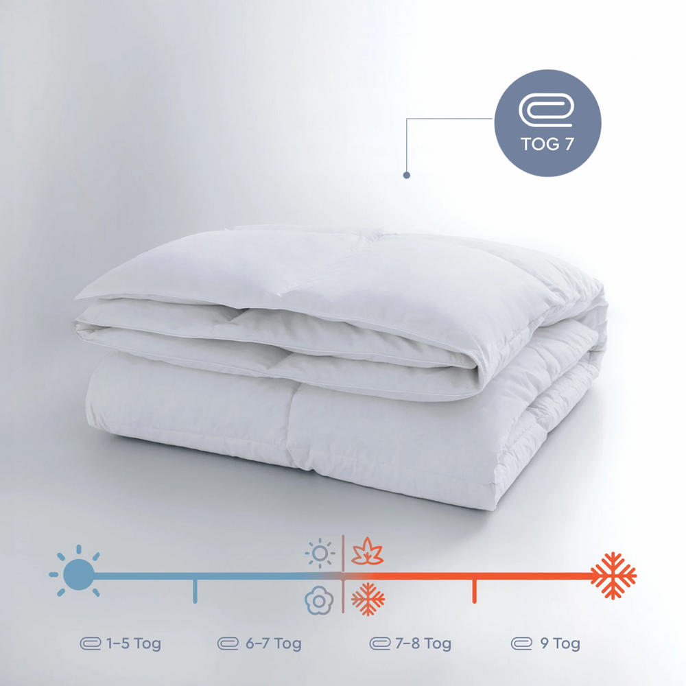 Přikrývka Pure, s výplní z husího peří, 350 gr/m², 240x220 cm