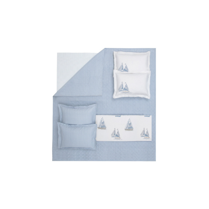Cotton Bedspread Set Morian, with Throw, Fitted Sheet and Pillowcases, 220x230 cm