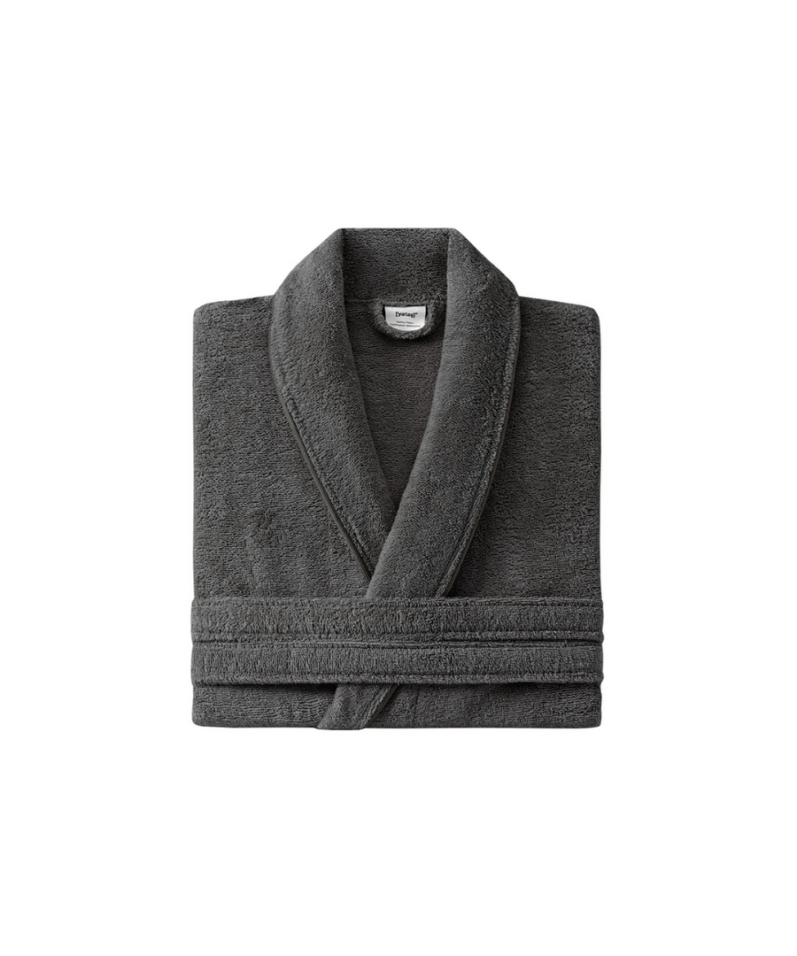 Župan Essentials, velikost L/XL, bavlněný, antracitový