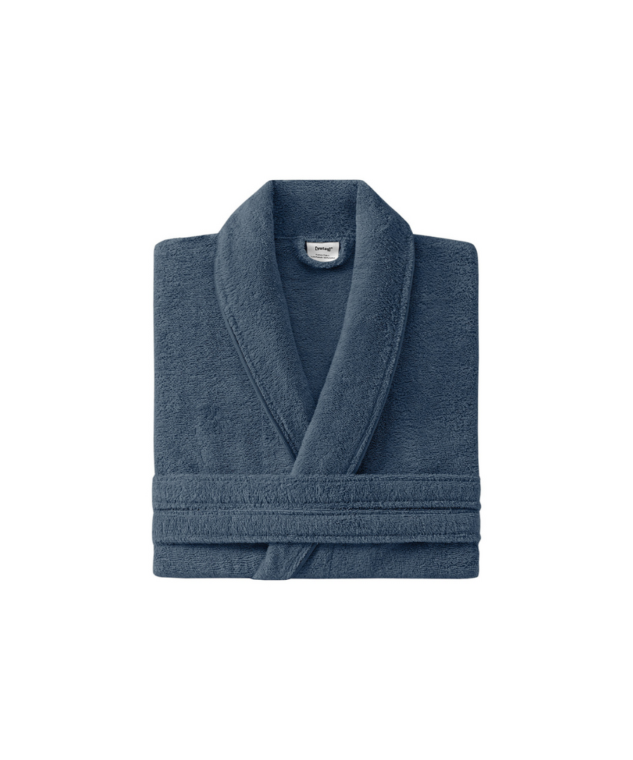 Župan Essentials, velikost L/XL, bavlněný, modrý