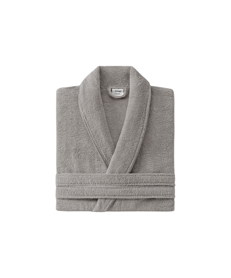 Župan Essentials, velikost L/XL, bavlněný, šedý