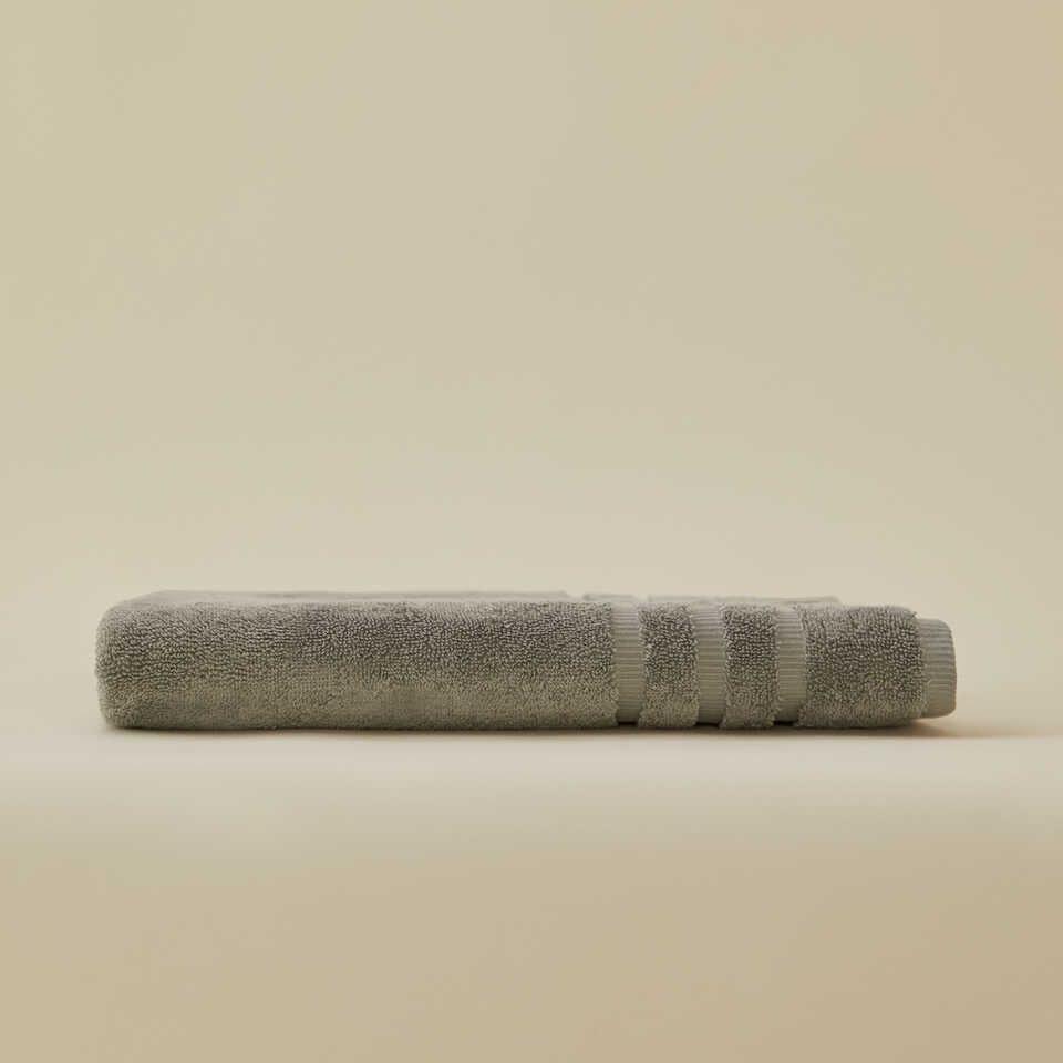 Bavlněný ručník/osuška Micro Touch, šedé/ve stříbrné barvě, 50x100 cm