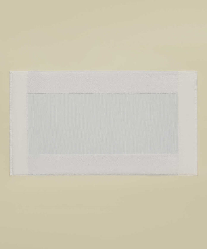 Koupelnová předložka Kilyos, s příměsí lnu, v mentolové barvě, 50x85 cm