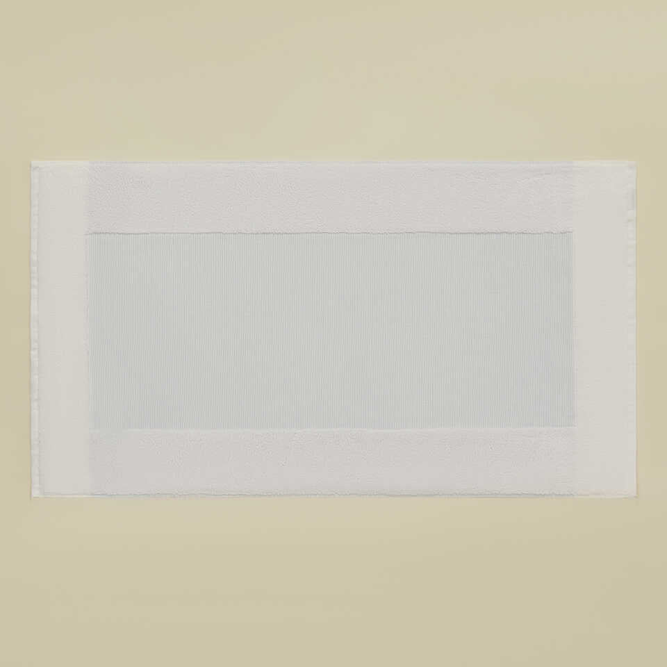 Koupelnová předložka Kilyos, s příměsí lnu, v mentolové barvě, 50x85 cm