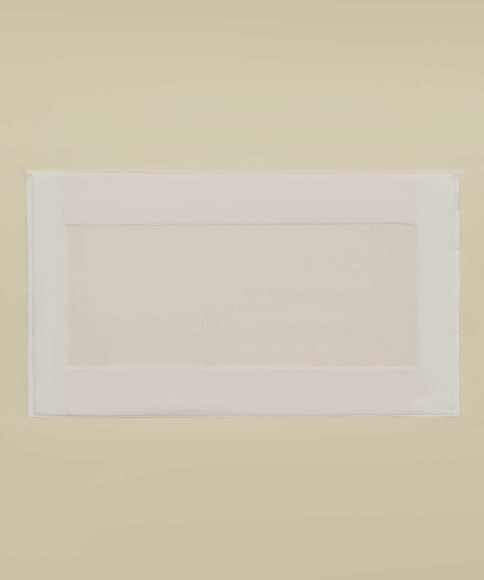 Koupelnová předložka Kilyos, s příměsí lnu, růžový, 50x85 cm