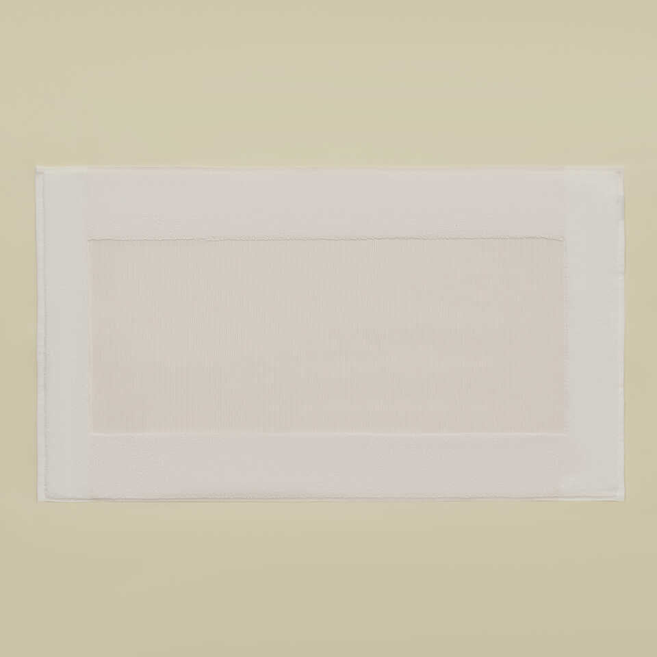 Koupelnová předložka Kilyos, s příměsí lnu, růžový, 50x85 cm