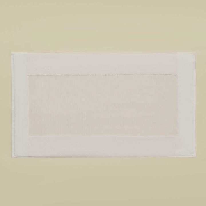 Koupelnová předložka Kilyos, s příměsí lnu, růžový, 50x85 cm