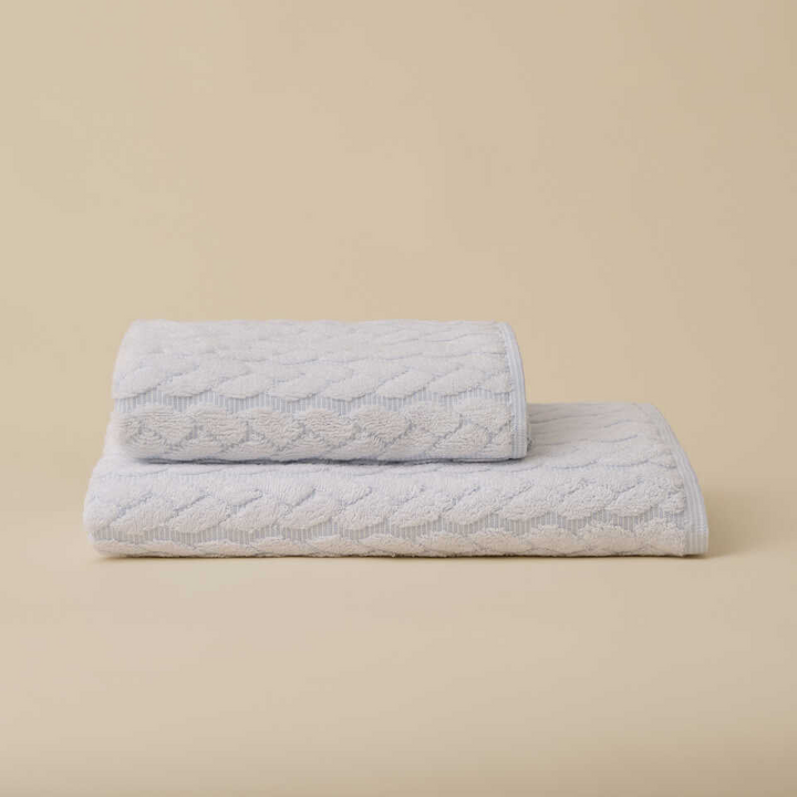 Linen Blend Towel Kilyos Lale, Blue, 76x147 cm