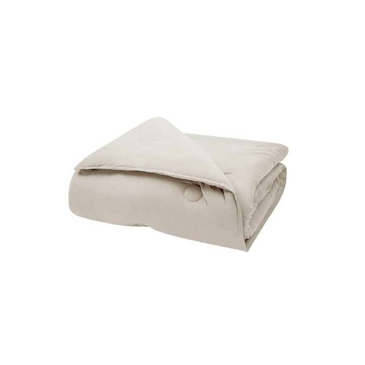 Přikrývka Lupa Soft, z česané bavlny, béžový, 300 gr/m², 200x220 cm