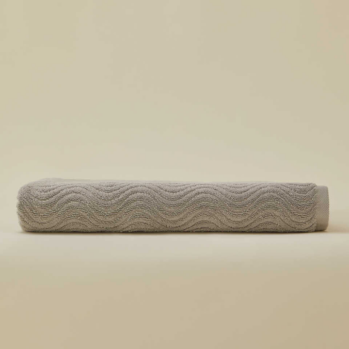Towel Organic, 100% Organic Cotton, grey, 30x50 cm