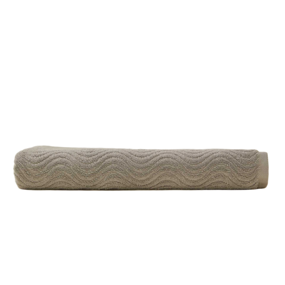 Towel Organic, 100% Organic Cotton, grey, 30x50 cm