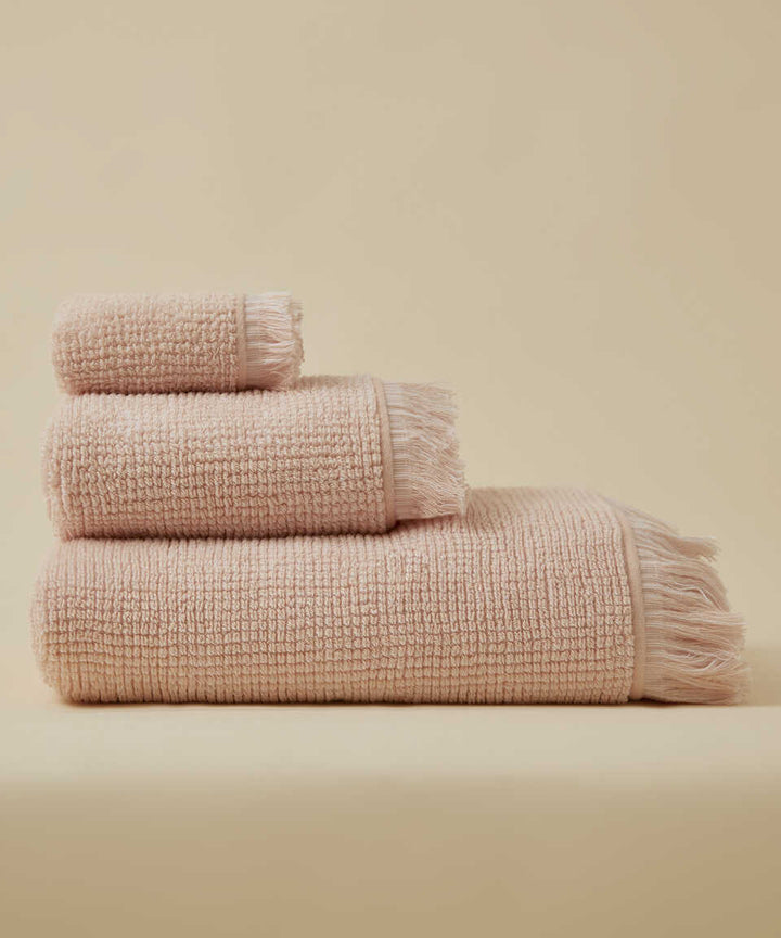 Ručník z froté bavlny Plush, růžové, 76x152 cm