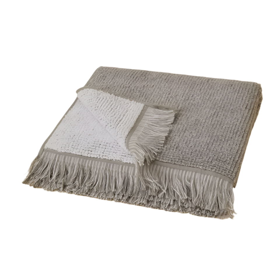Ručník z froté bavlny Plush, šedý, 50x90 cm