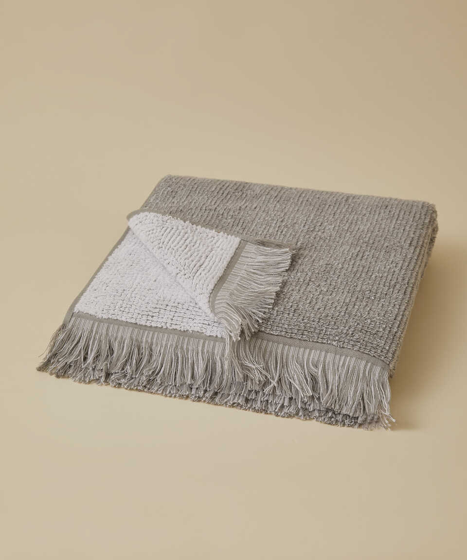 Ručník z froté bavlny Plush, šedý, 50x90 cm