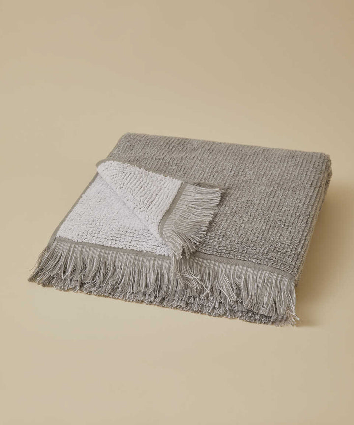 Ručník z froté bavlny Plush, šedý, 50x90 cm