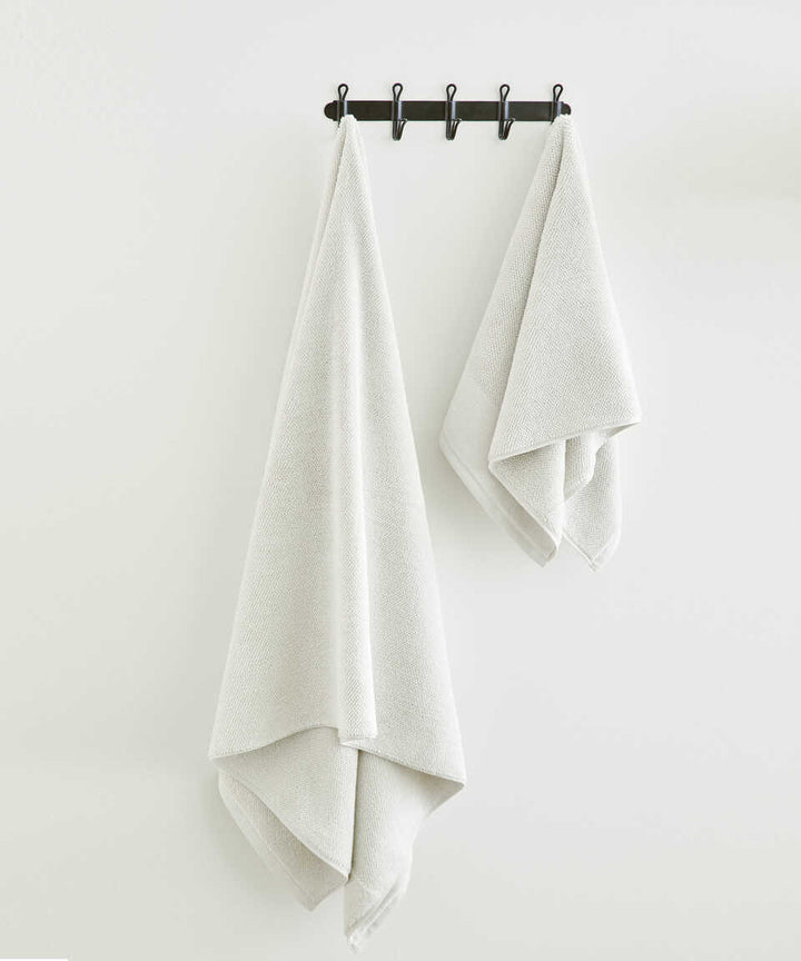 Organic Cotton Towel Sardes, White, 30x50 cm