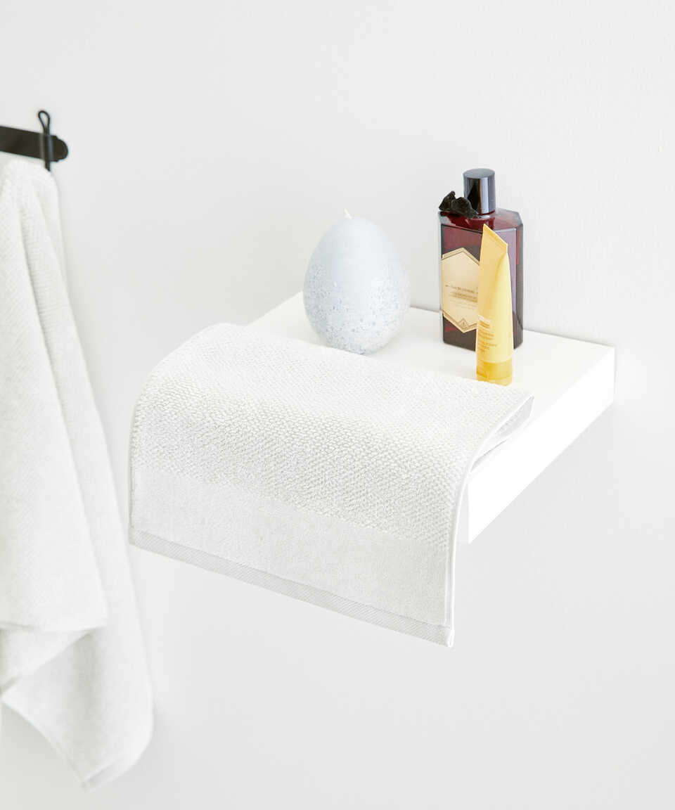 Organic Cotton Towel Sardes, White, 30x50 cm