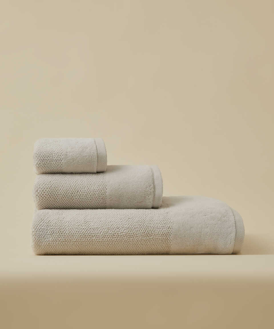 Organic Cotton Towel Sardes, Grey, 50x90 cm