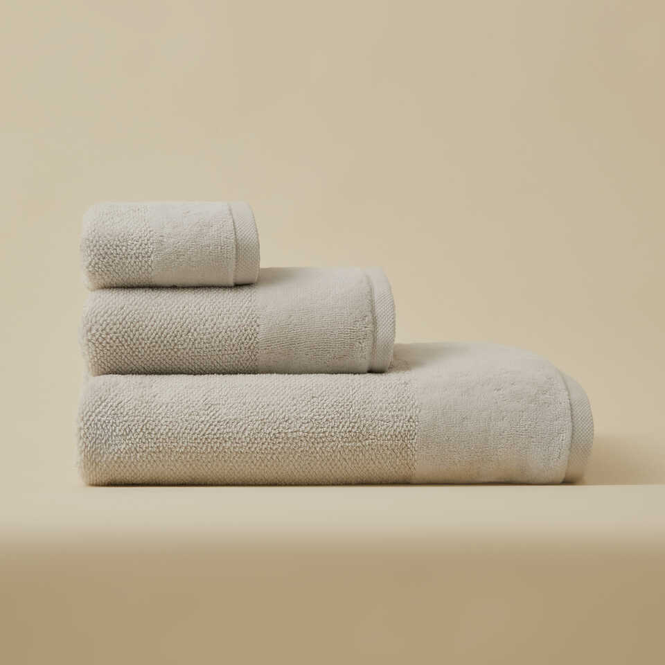 Organic Cotton Towel Sardes, Grey, 50x90 cm