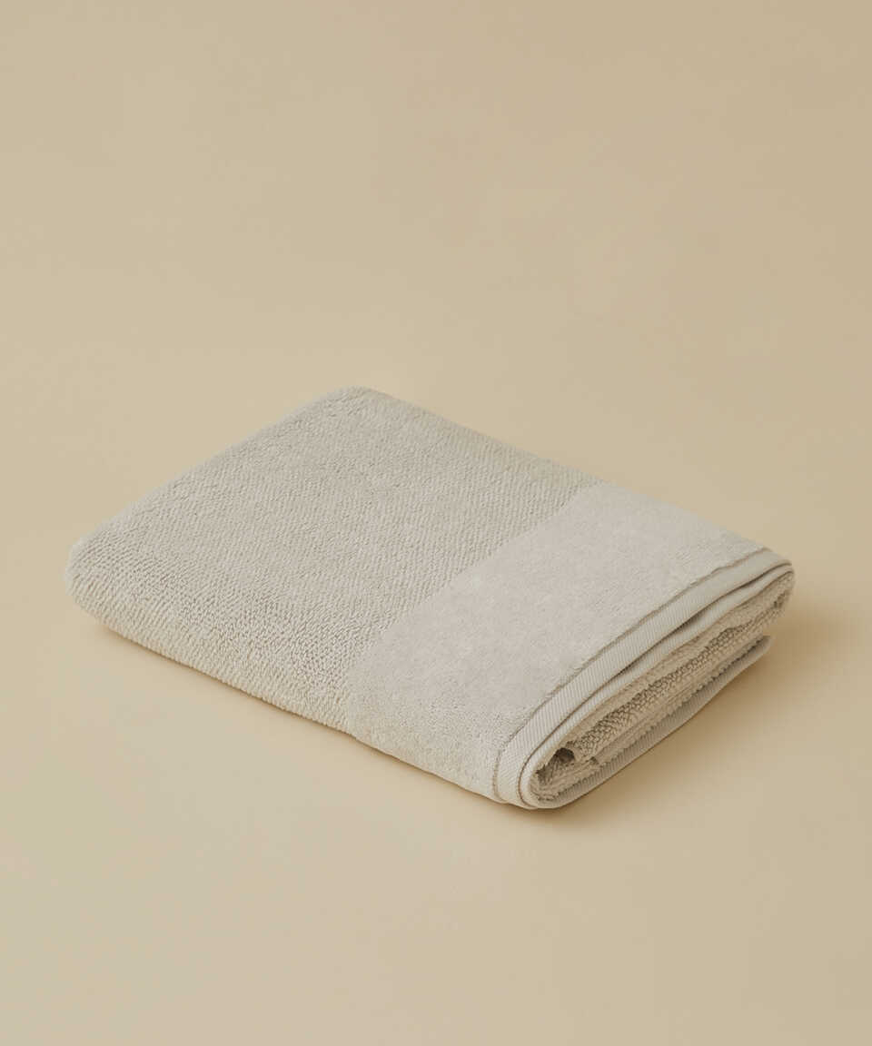 Organic Cotton Towel Sardes, Grey, 50x90 cm