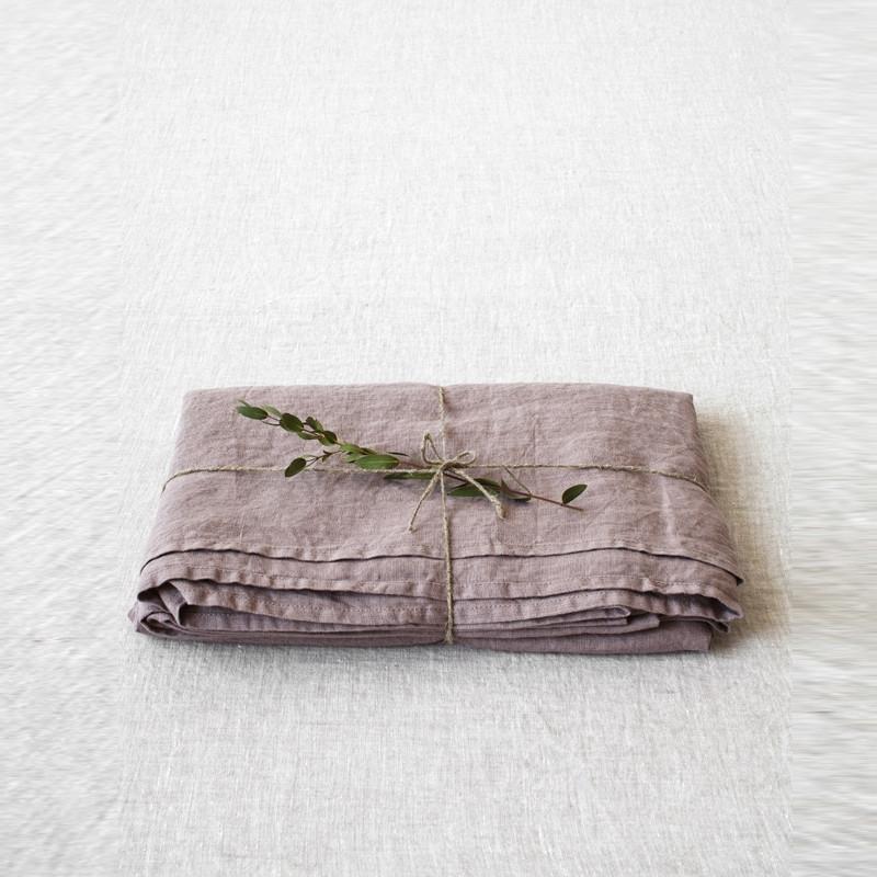 Ashes of Roses Linen Flat Sheet, 140x250 cm, Linen Tales