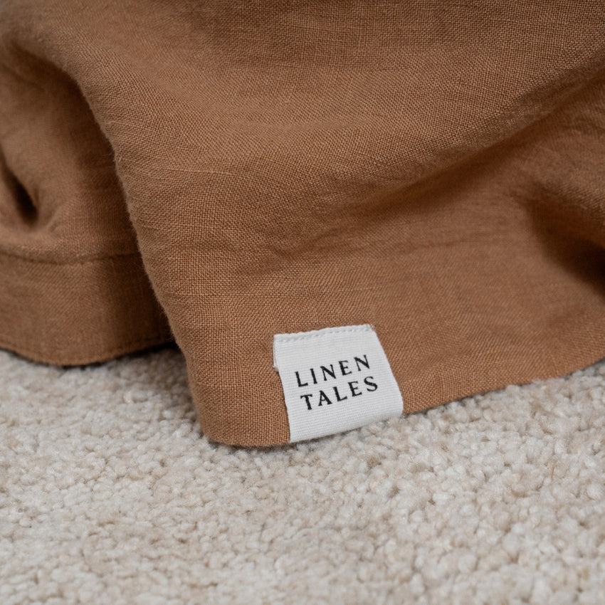 Camel Linen Duvet Cover Set, 200x220 cm, Linen Tales