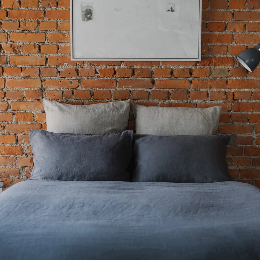 Dark Grey Linen Pillowcase, 60x80 cm, Linen Tales