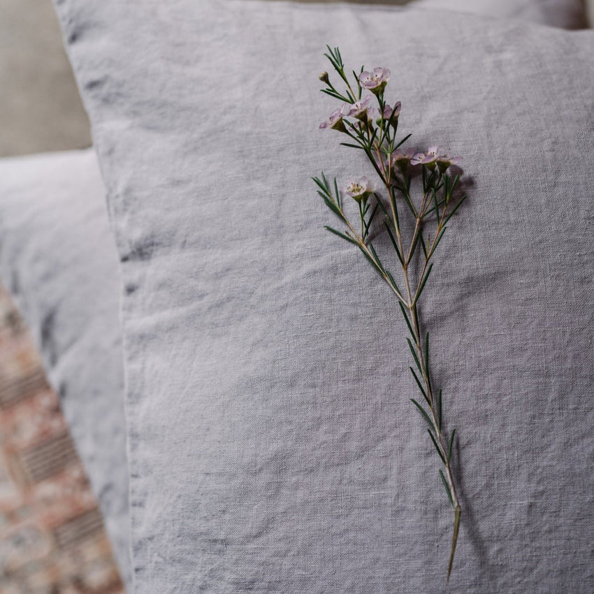 Light Grey Linen Pillowcase, 60x80 cm, Linen Tales