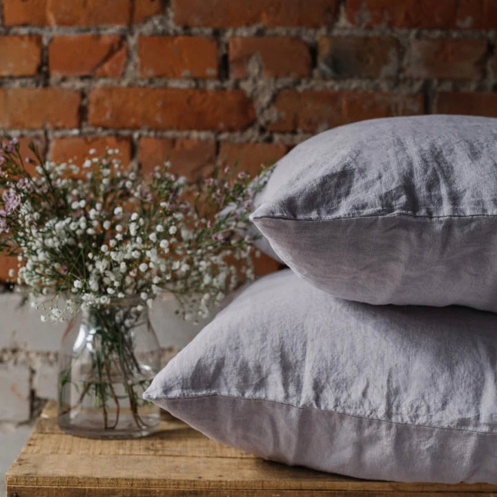 Light Grey Linen Pillowcase, 60x80 cm, Linen Tales