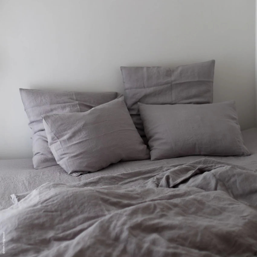 Light Grey Linen Pillowcase, 60x80 cm, Linen Tales