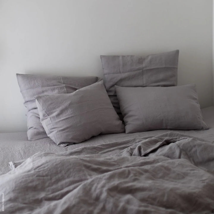 Light Grey Linen Pillowcase, 60x80 cm, Linen Tales