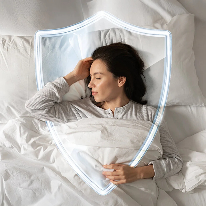 Mosquito Repellent Mattress Protector, bamboo-blended knitted fabric, 160x200 cm