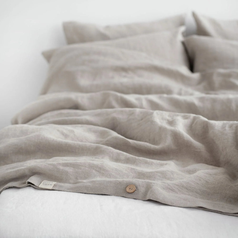 Natural Linen Duvet Cover Set, 135x200 cm, Linen Tales