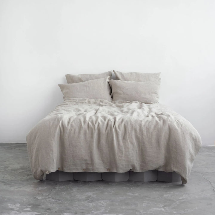 Natural Linen Duvet Cover Set, 200x200 cm, Linen Tales