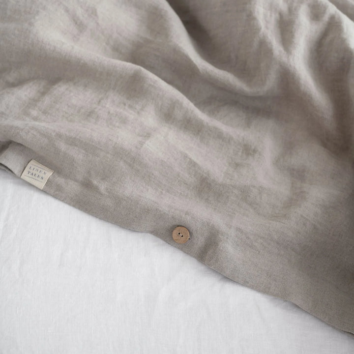 Natural Linen Duvet Cover Set, 200x200 cm, Linen Tales