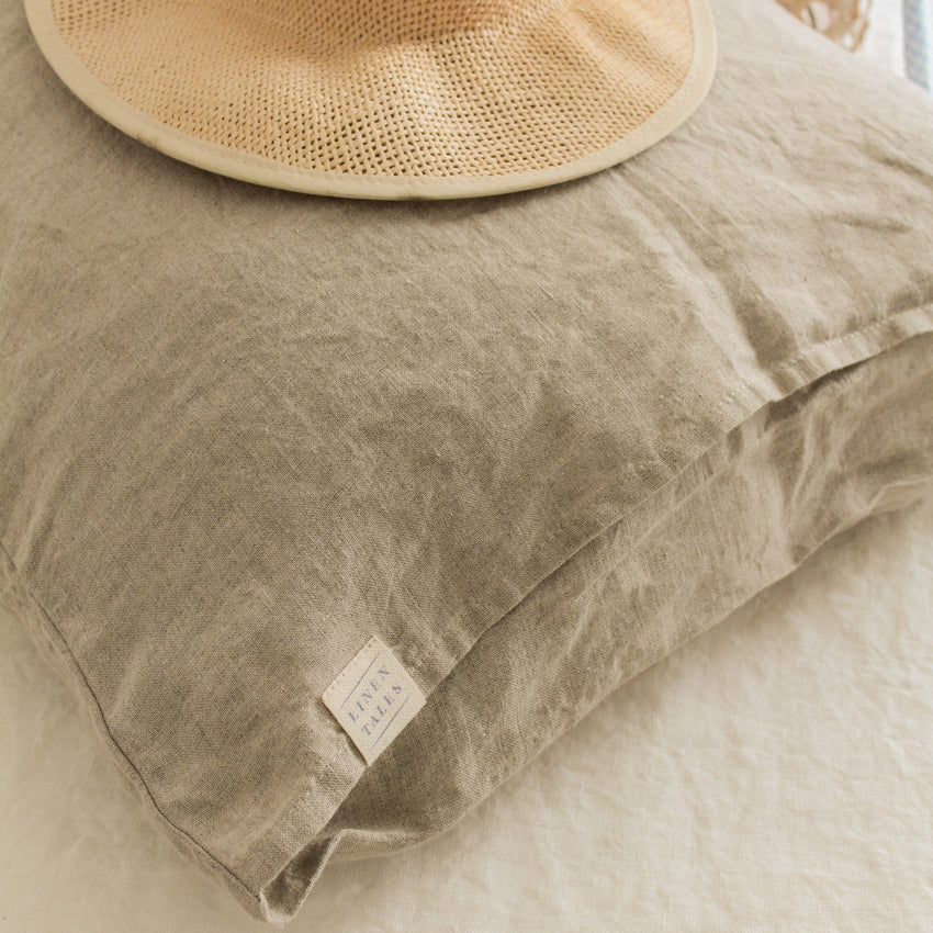 Natural Linen Pillowcase, 60x80 cm, Linen Tales