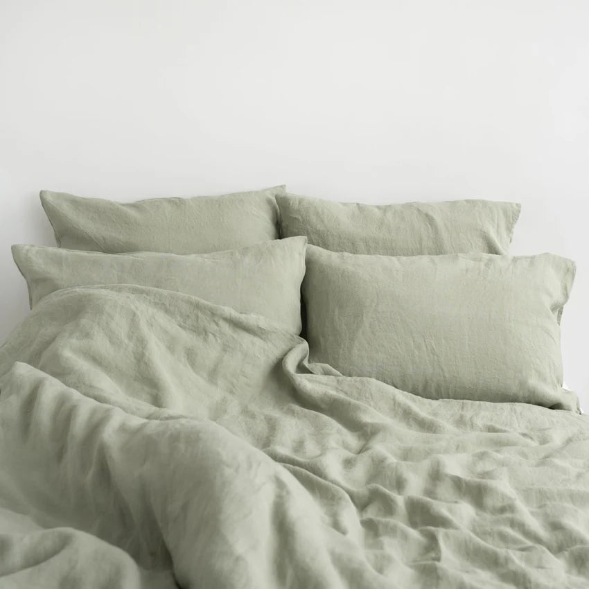 Sage Linen Duvet Cover Set, 135x200 cm, Linen Tales