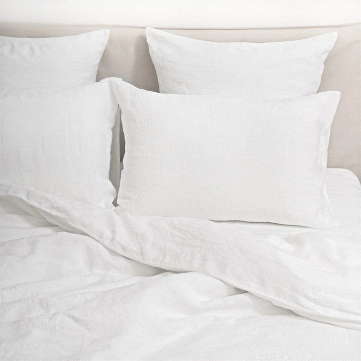 White Linen Duvet Cover Set, 140x200 cm, Linen Tales